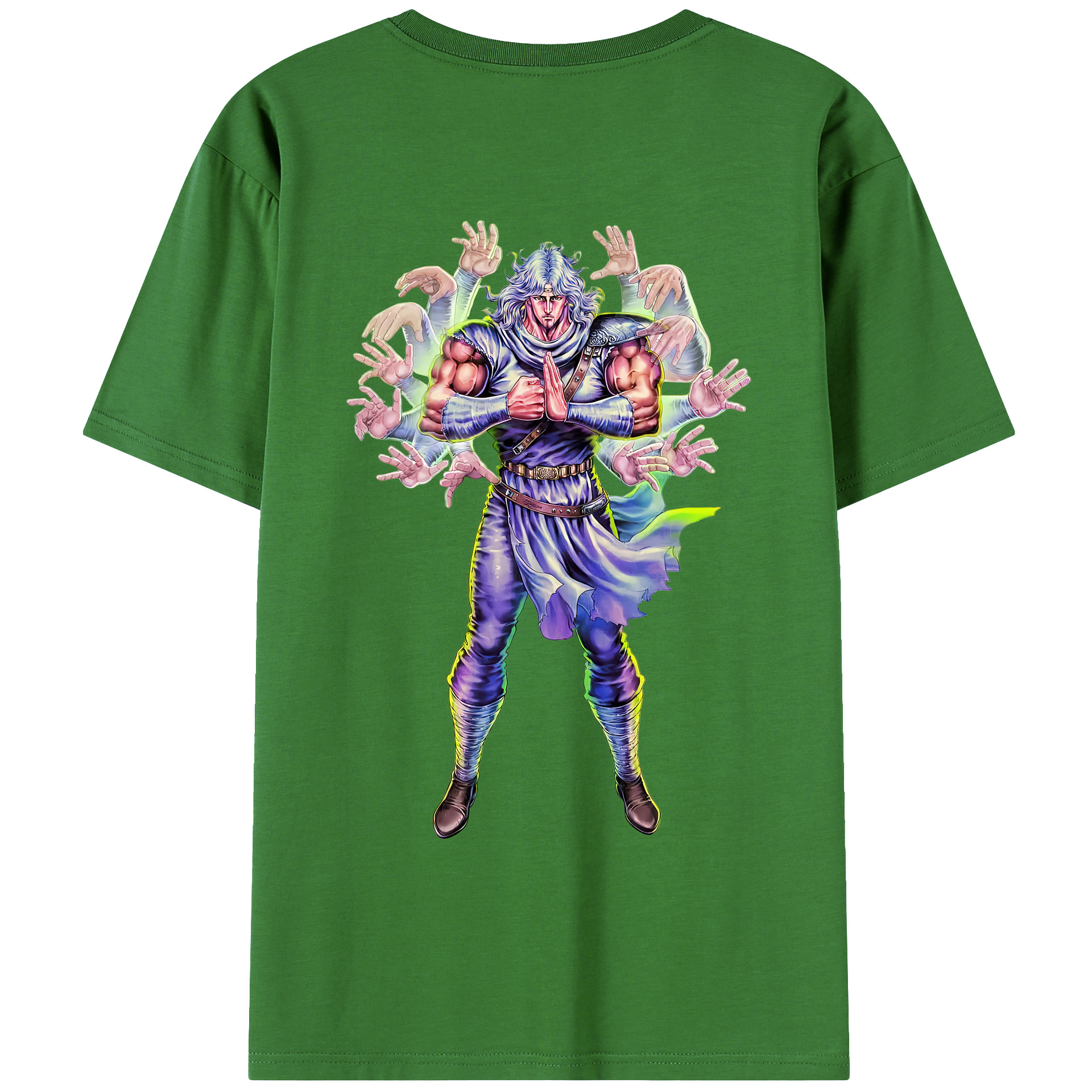 （画像用） 北斗の拳 Fist of the North Star レディース半袖Tシャツ(バックプリント)